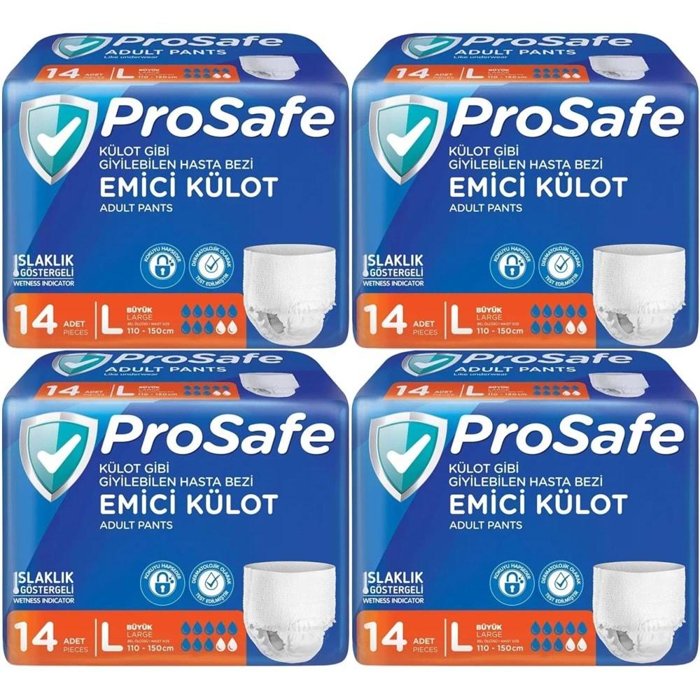 Prosafe Emici Külot Hasta Bezi L - Büyük - Large 56 Adet (4PK*14)