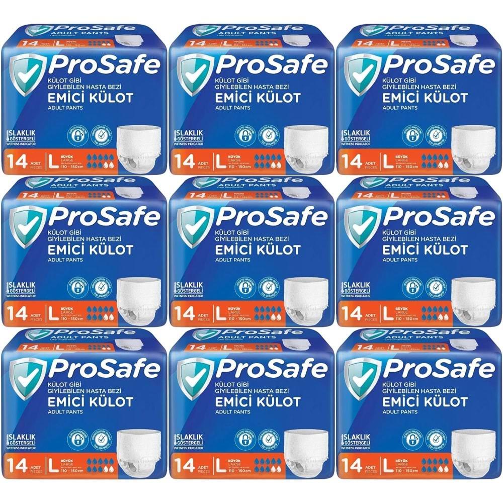 Prosafe Emici Külot Hasta Bezi L - Büyük - Large 126 Adet (9PK*14)