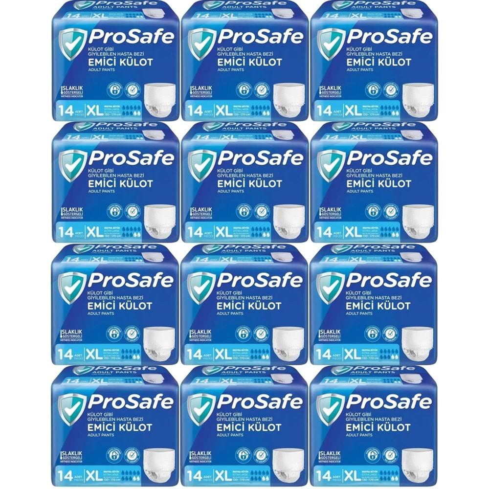 Prosafe Emici Külot Hasta Bezi XL - Ekstra Büyük - Extra Large 168 Adet (12PK*14)