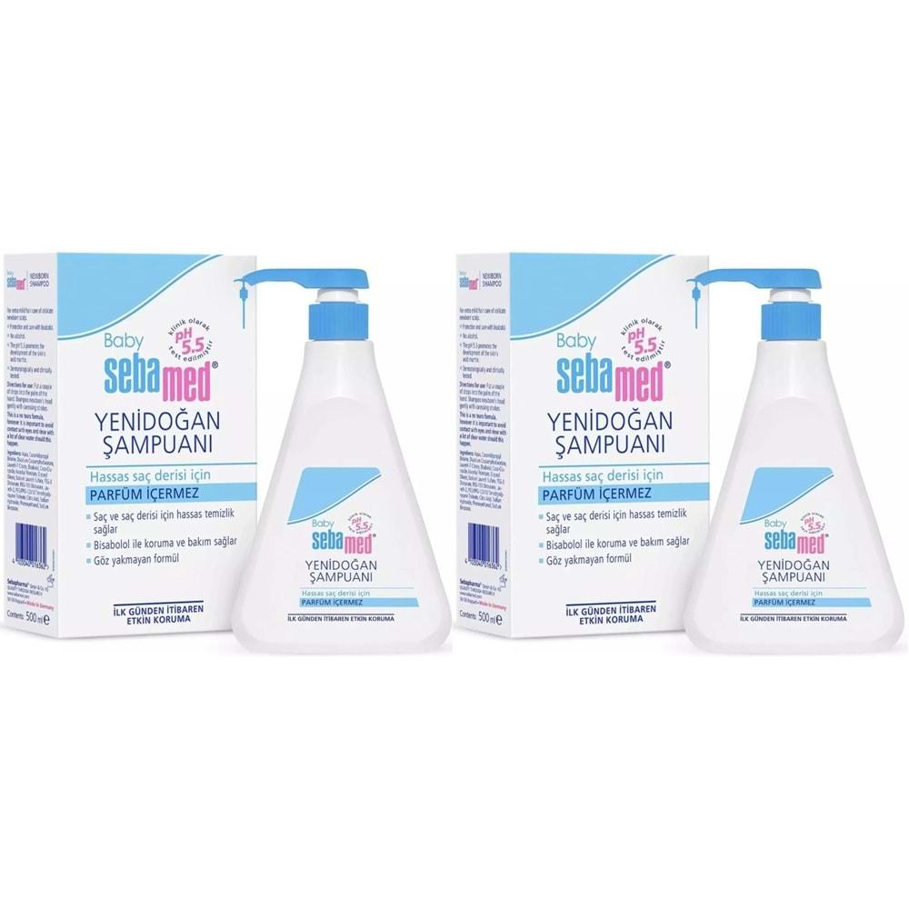 Sebamed Bebek Şampuanı 500ML Pompalı (Yenidoğanlar İçin) (2 Li Set)