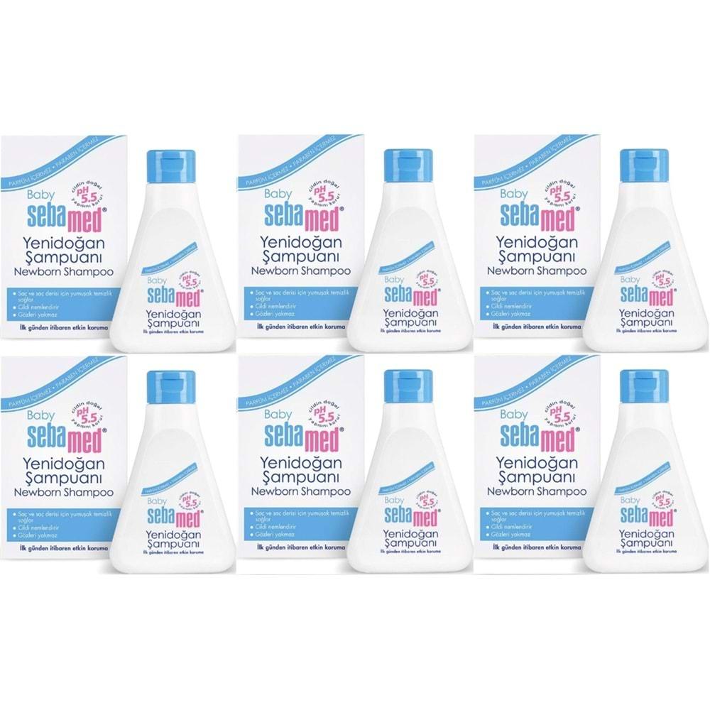 Sebamed Bebek Şampuanı 250ML Yeni Doğan (6 Lı Set)