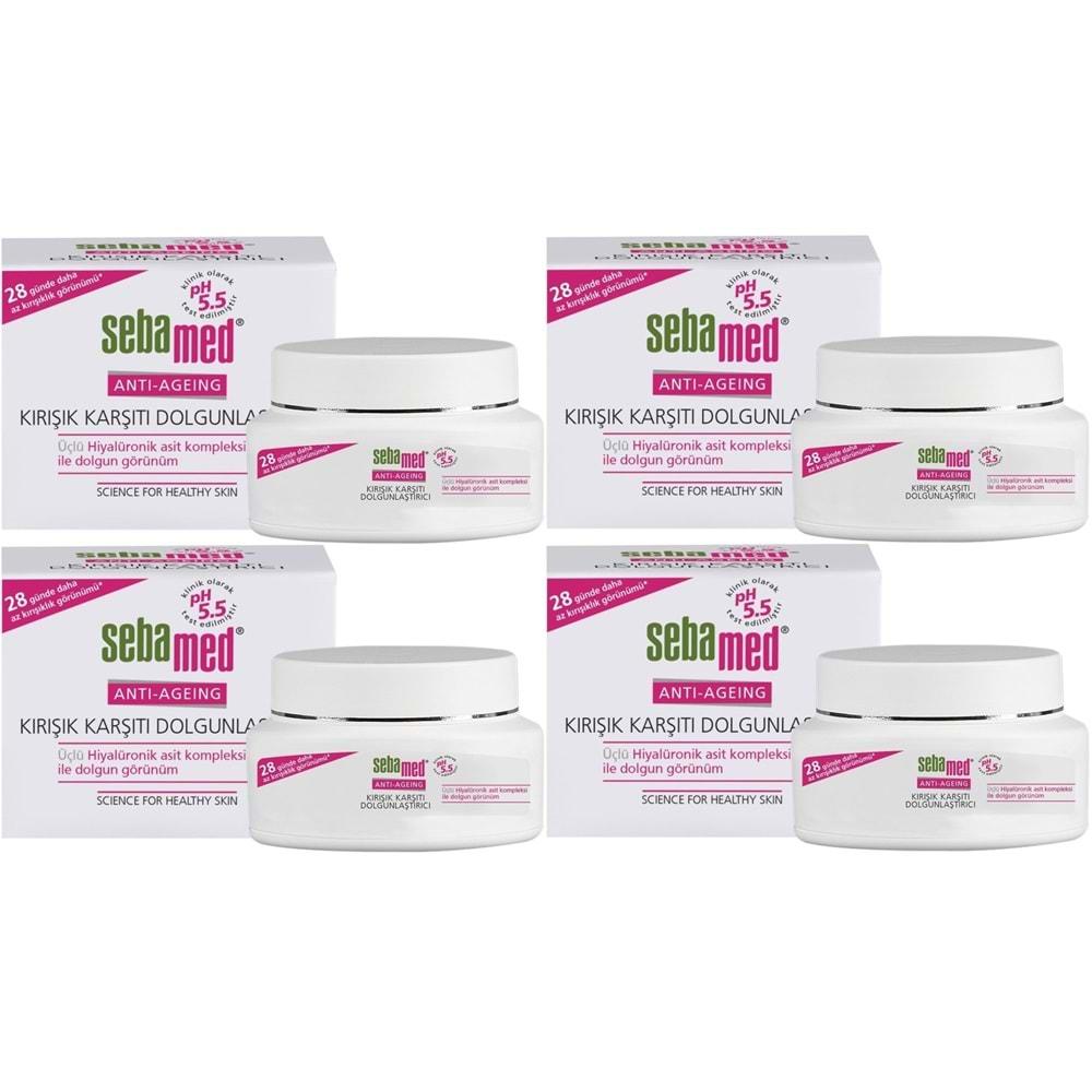 Sebamed Kırışıklık Karşıtı Dolgunlaştırıcı Antı-Ageıng Krem 50ML (4 Lü Set)