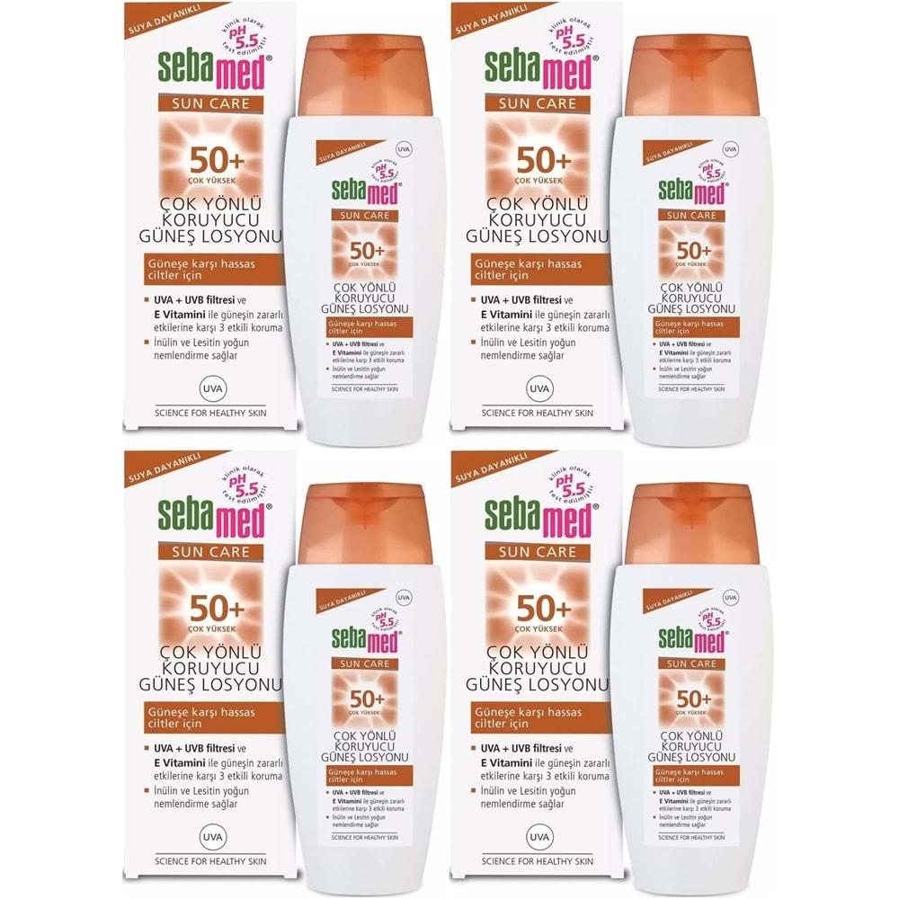 Sebamed Sun Care Çok Yönlü Koruyucu Güneş Losyonu 50+ Faktör 150ML (4 Lü Set)