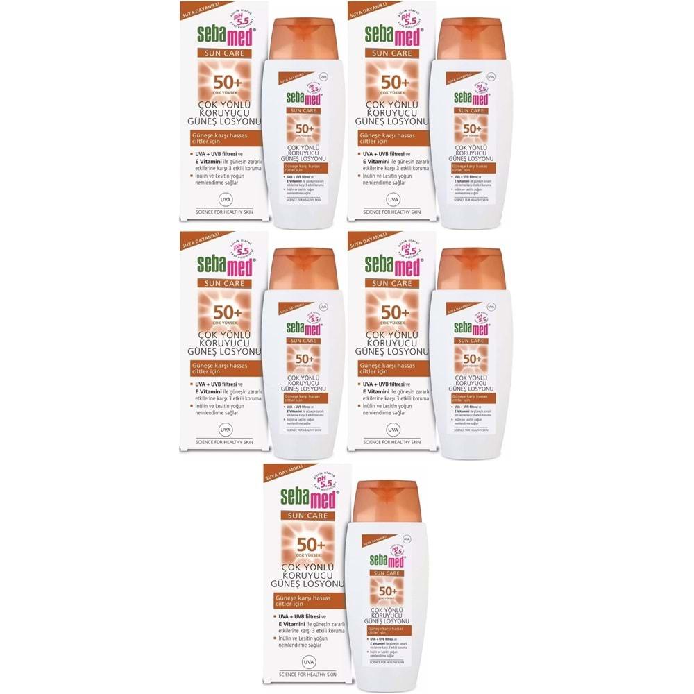 Sebamed Sun Care Çok Yönlü Koruyucu Güneş Losyonu 50+ Faktör 150ML (5 Li Set)