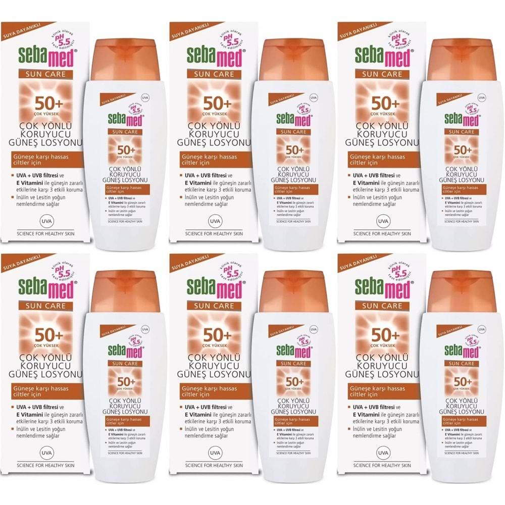 Sebamed Sun Care Çok Yönlü Koruyucu Güneş Losyonu 50+ Faktör 150ML (6 Lı Set)