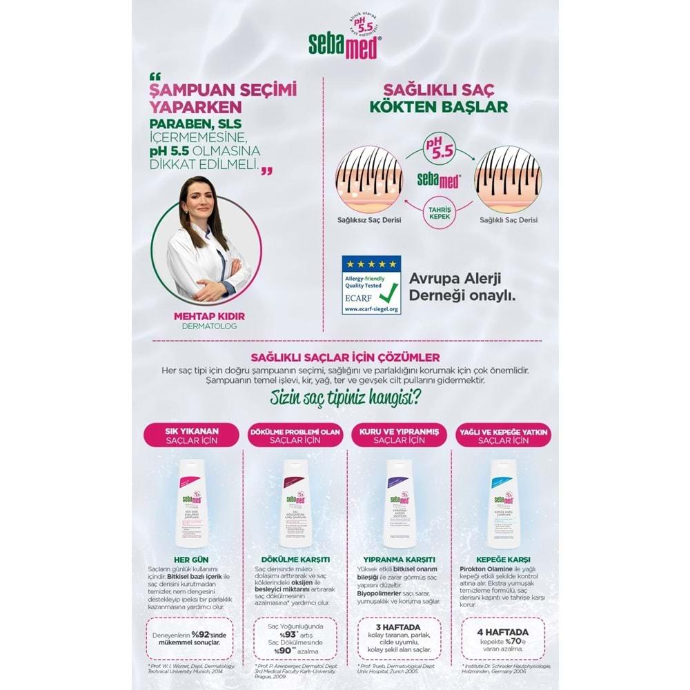 Sebamed Şampuan 200ML Kepeğe Karşı (Yağlı ve Kepeğe yatkın saç derisi İçin) (2 Li Set)