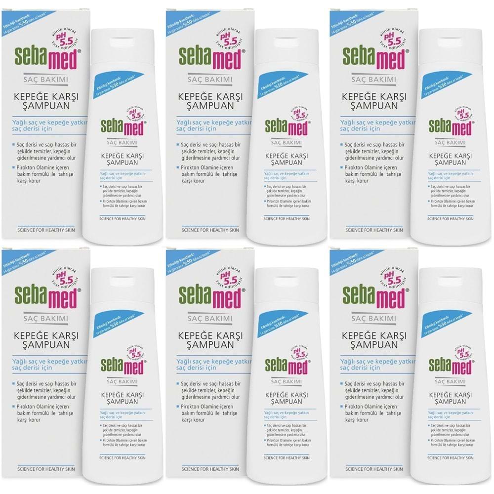 Sebamed Şampuan 200ML Kepeğe Karşı (Yağlı ve Kepeğe yatkın saç derisi İçin) (5 Li Set)