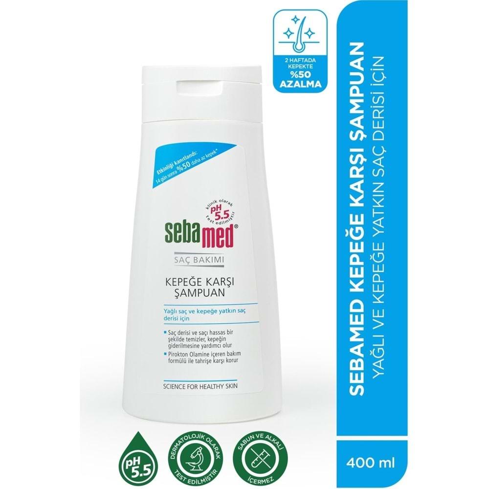 Sebamed Şampuan 400ML Kepeğe Karşı ve Yağlı Saç Tipleri için (3 Lü Set)
