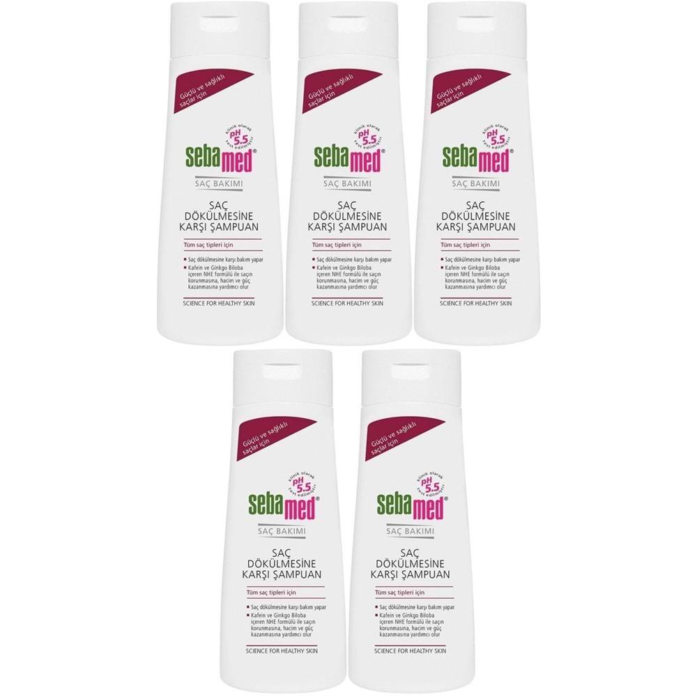 Sebamed Şampuan 200ML Saç Dökülmesine Karşı (Tüm Saç Tipleri için) (5 Li Set)