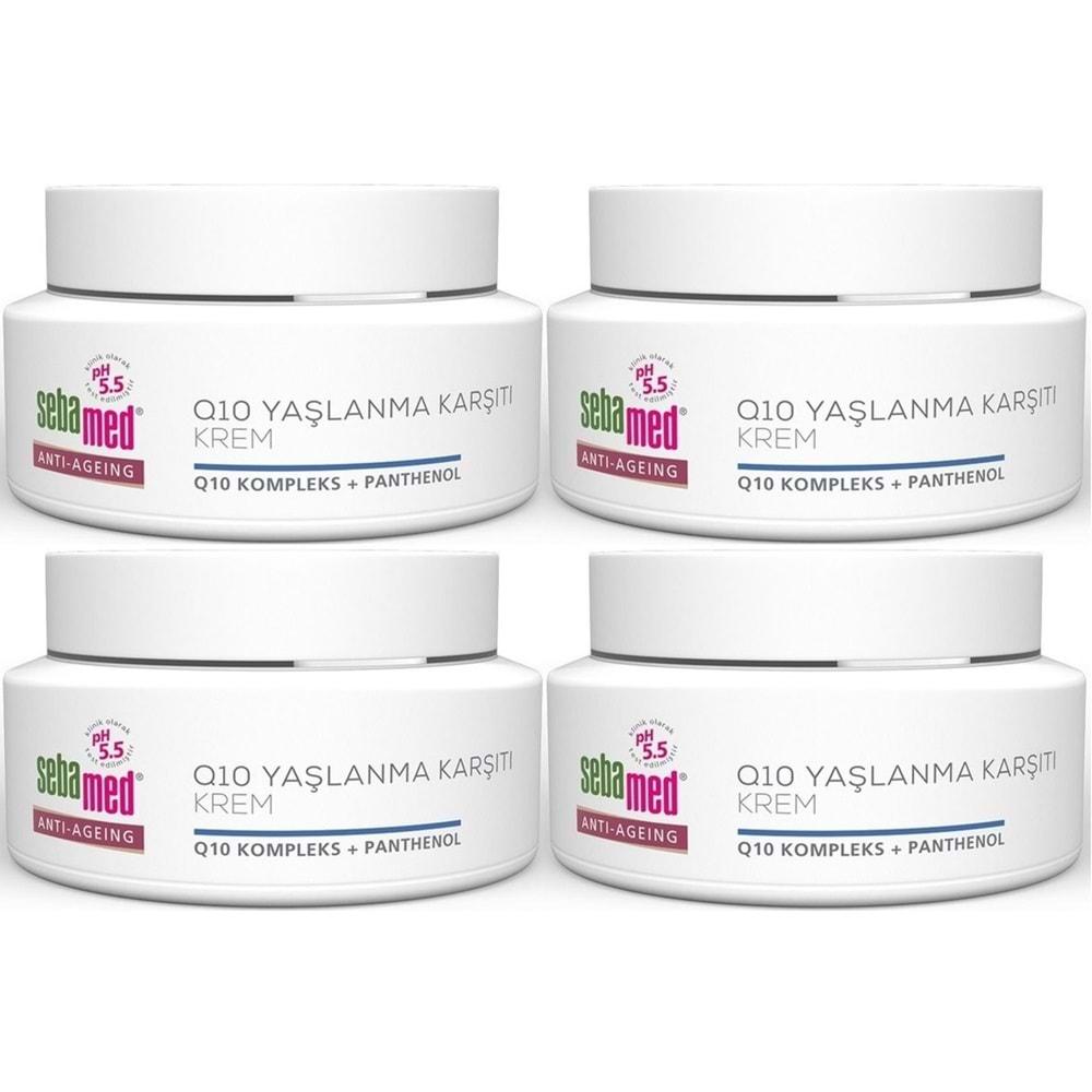Sebamed Q10 Yaşlanma ve Kırışıklık Karşıtı Koruyucu Anti-Age Krem 50ML (4 Lü Set)