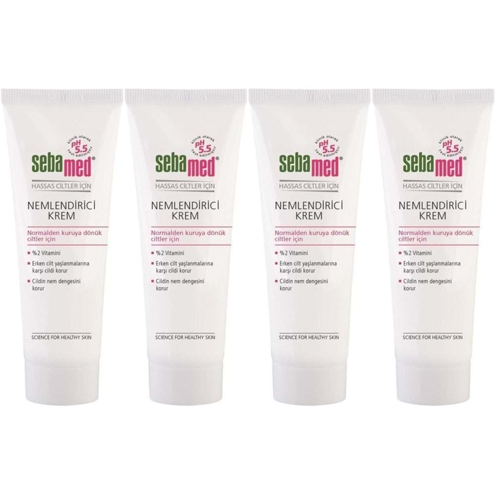 Sebamed Nemlendirici Krem Tüp 50ML (Günlük Kullanım) (4 Lü Set)