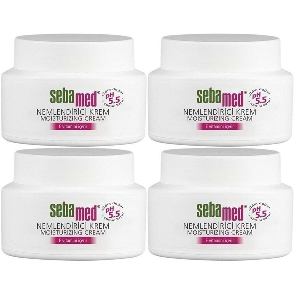 Sebamed Nemlendirici Cilt Bakım Kremi 75ML Günlük Bakım (Yüz - Boyun - Vücut) (4 Lü Set)