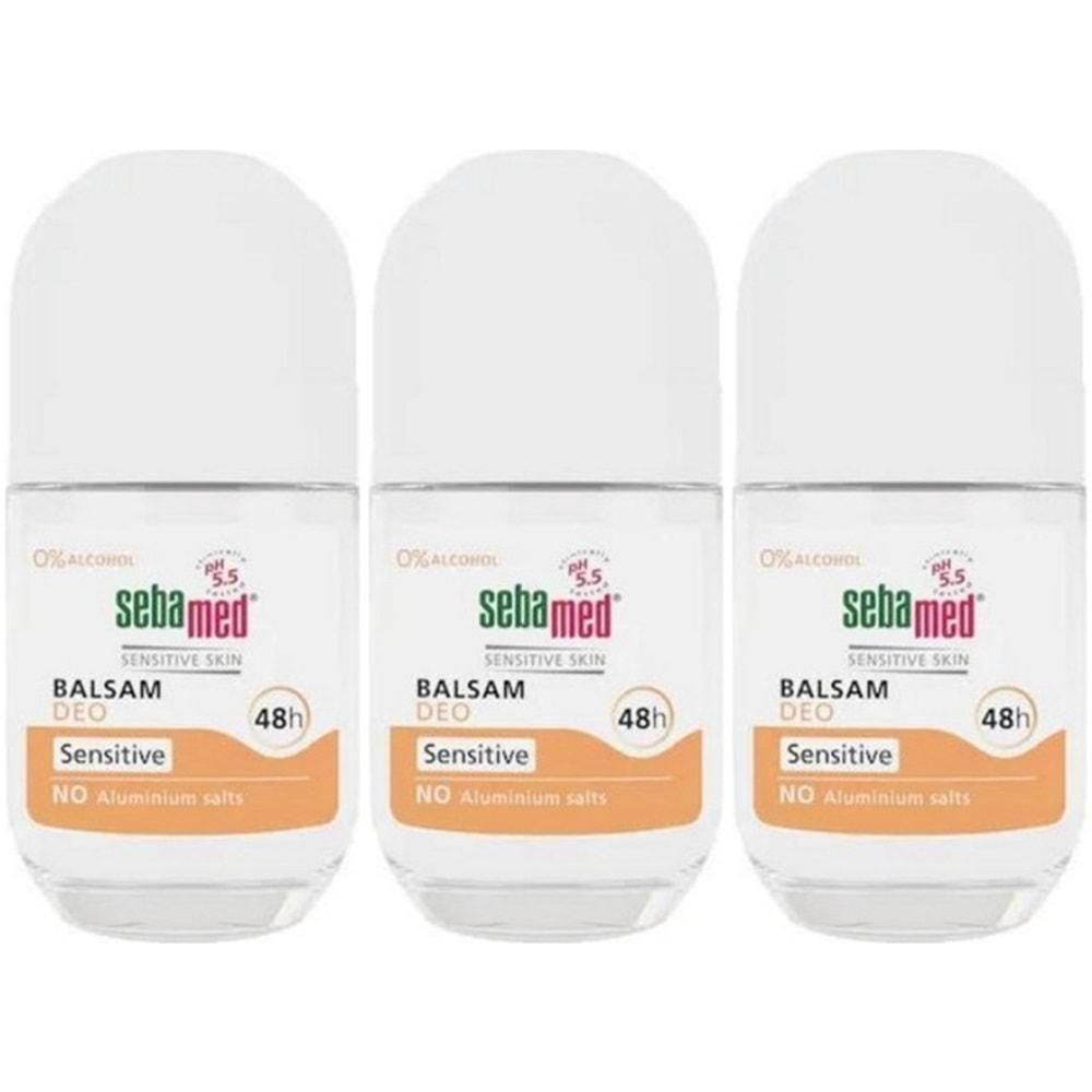 Sebamed Deodorant Roll-On 50ML Balsam Hassas/Sensitive (3 Lü Set)