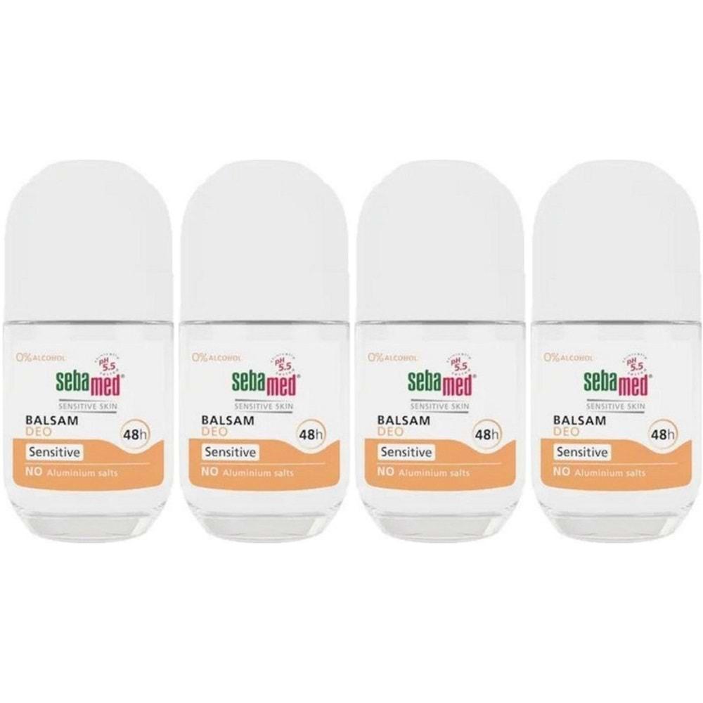 Sebamed Deodorant Roll-On 50ML Balsam Hassas/Sensitive (4 Lü Set)
