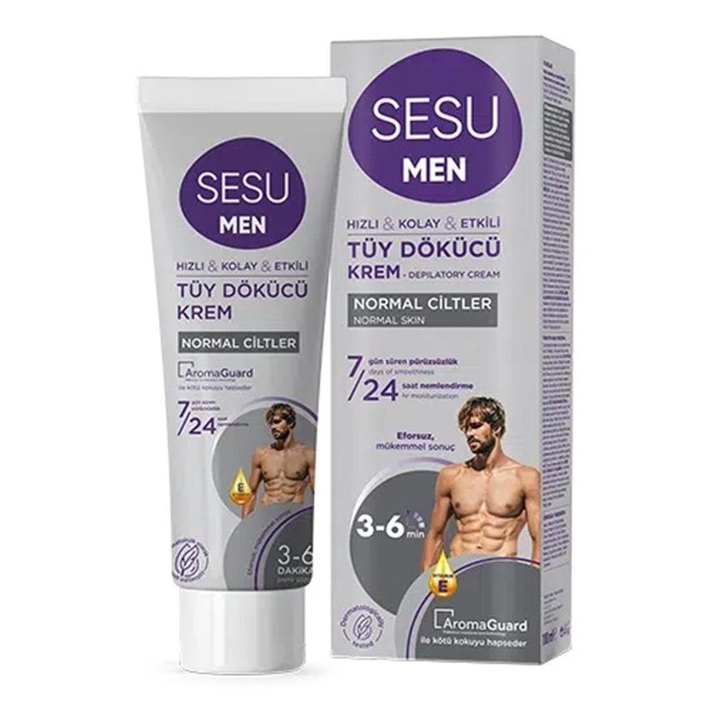 Sesu Tüy Dökücü Krem For Men 100ML (2 Li Set)