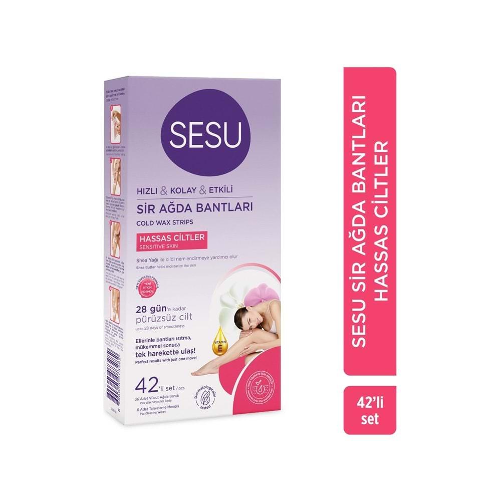 Sesu Sir Ağda Bandı 42 Li Pk Hassas Cilt (6 Lı Set)