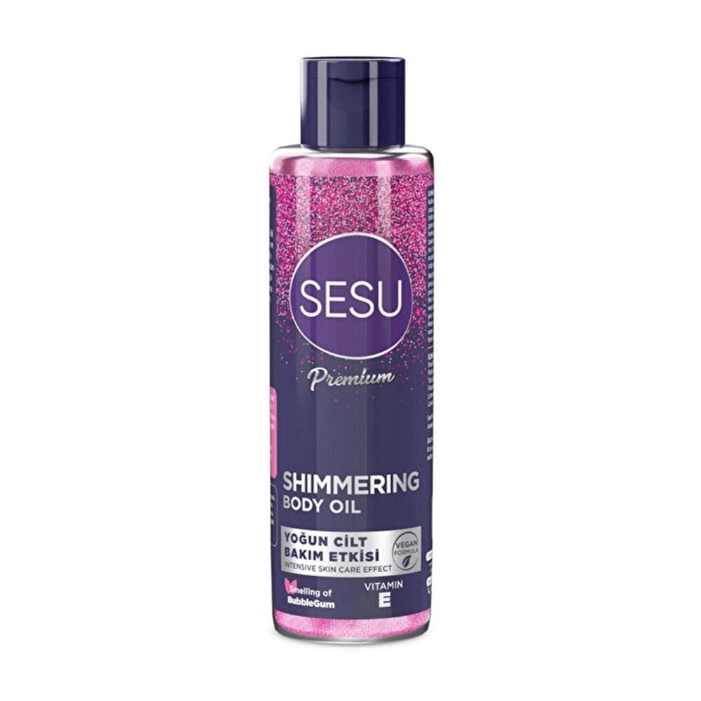 Sesu Simli Cilt Bakım Yağı 150ML (Shımmering Body Oıl) (4 Lü Set)