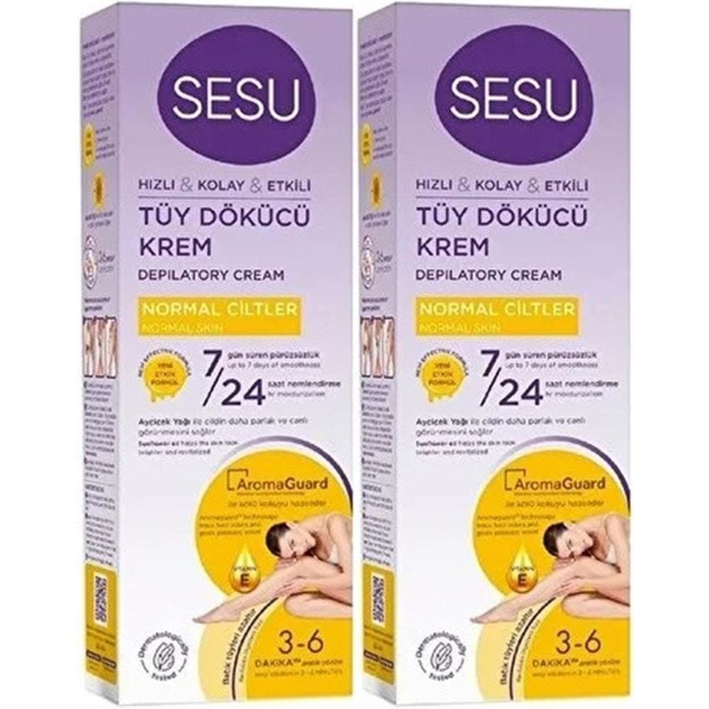 Sesu Tüy Dökücü Krem 100ML Normal Ciltler (2 Li Set)