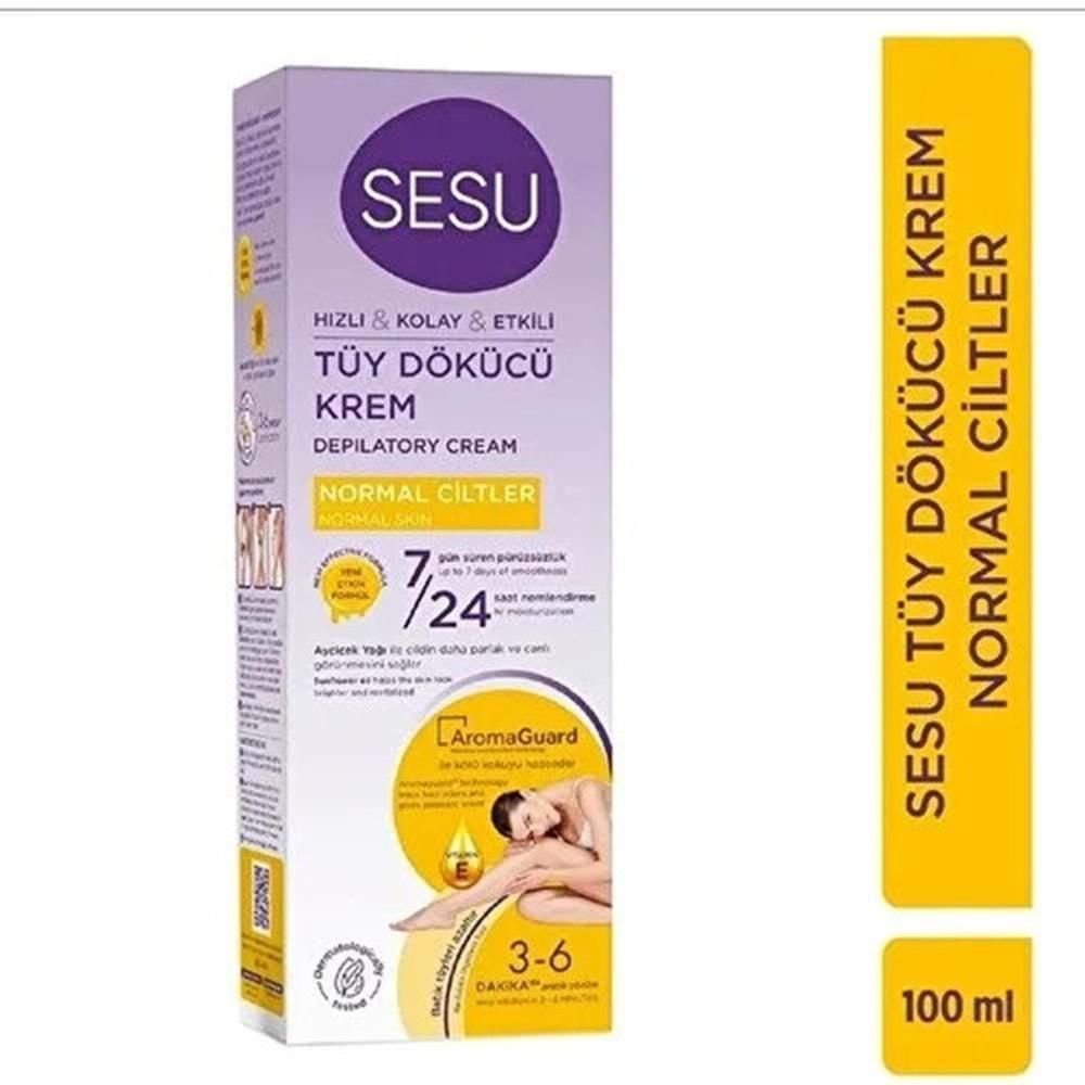 Sesu Tüy Dökücü Krem 100ML Normal Ciltler (2 Li Set)