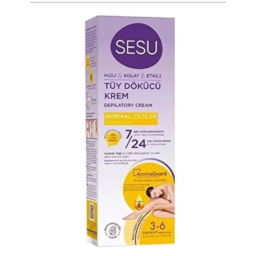 Sesu Tüy Dökücü Krem 100ML Normal Ciltler (6 Lı Set)