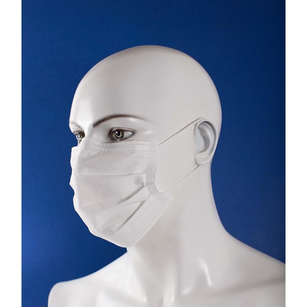 SF Maske 3 Katlı Filtreli Burun Telli Cerrahi Maske 150 Li Paket (Full Ultrasonik) (3Pk*50)