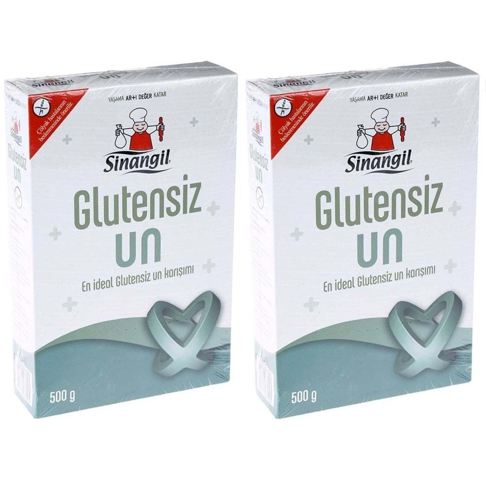 Sinangil Glutensiz Un 500GR (2 Li Set) 1000GR Çölyak Diyetine Uygun (2PK*500GR)