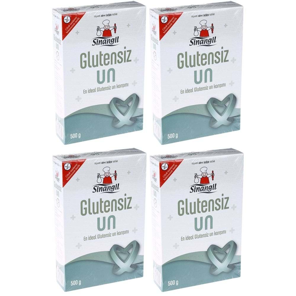 Sinangil Glutensiz Un 500GR (4 Lü Set) 2KG Çölyak Diyetine Uygun (4PK*500GR)