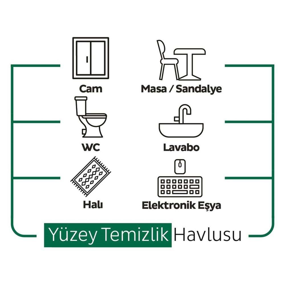 Sleepy Easy Clean Yüzey Temizlik Havlusu 100 Yaprak Plastik Kapaklı (6 Lı Set) 600 Yaprak