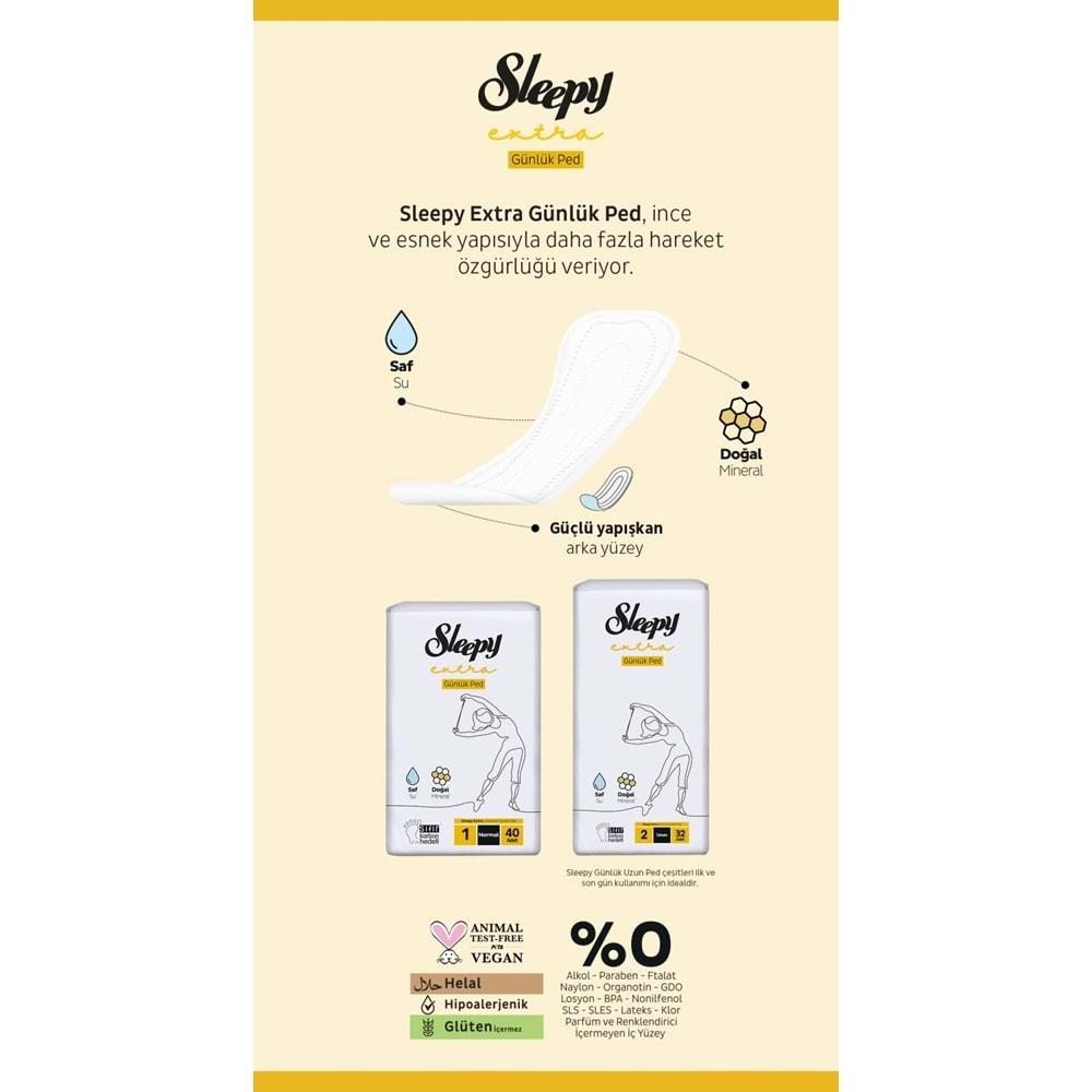 Sleepy Extra Günlük Ped Uzun 96 Adet Standart Pk (3PK*32)