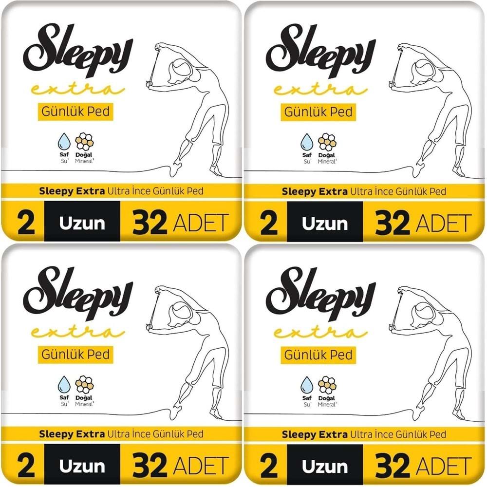 Sleepy Extra Günlük Ped Uzun 128 Adet Standart Pk (4PK*32)