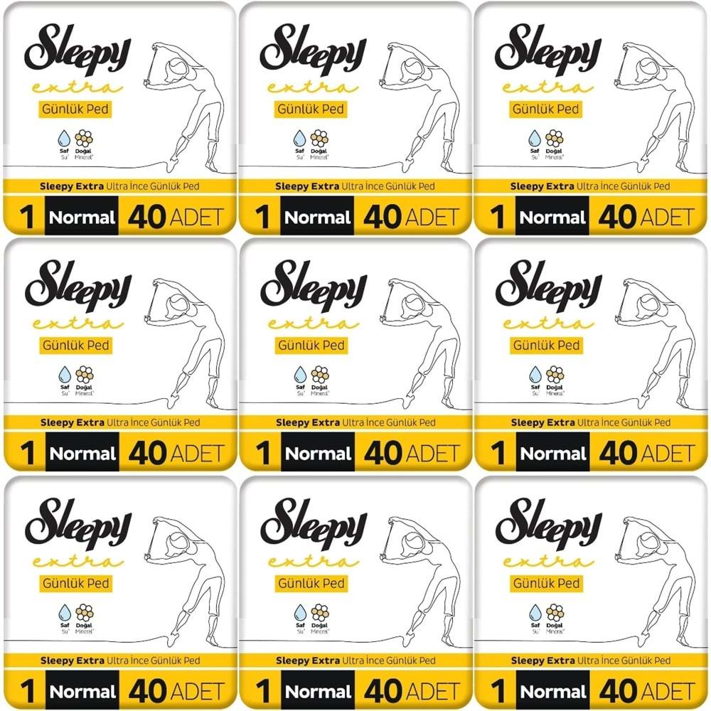 Sleepy Extra Günlük Ped Normal 360 Adet Mega Pk (9PK*40)