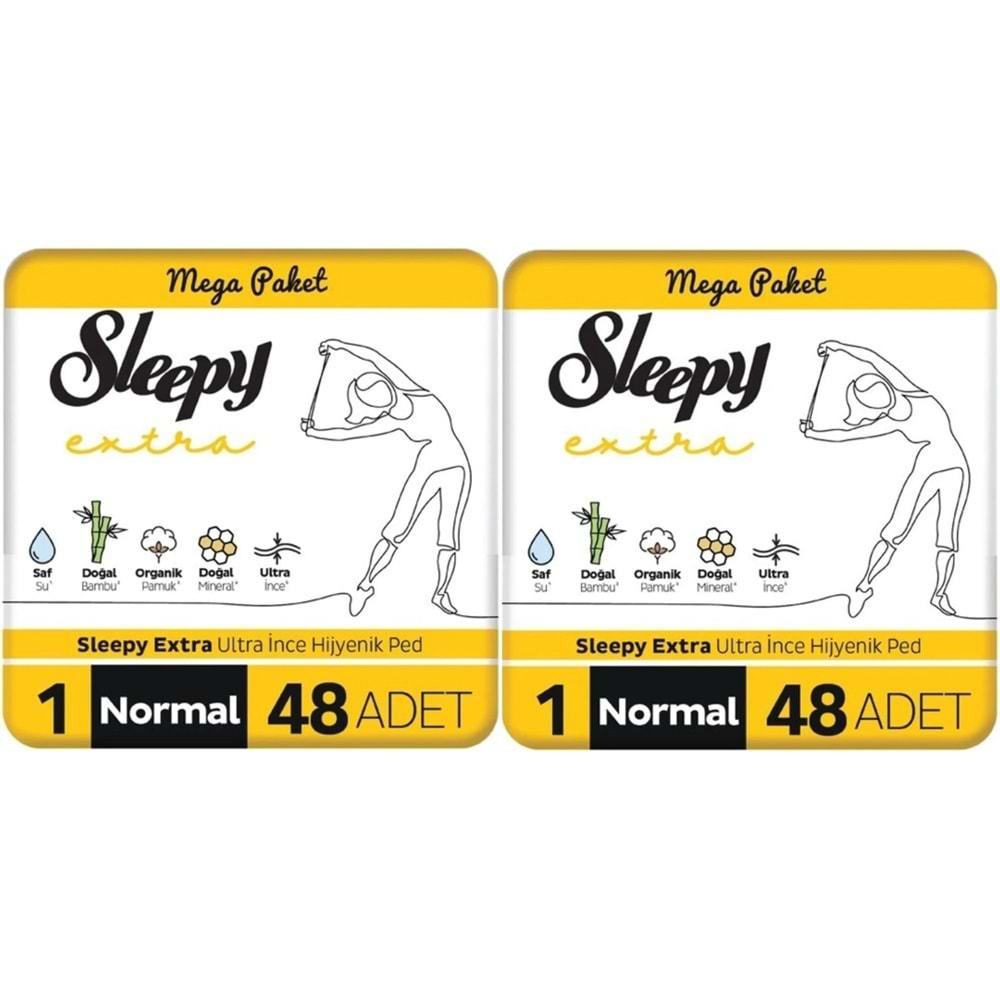 Sleepy Extra Hijyenik Ped Normal 96 Adet Mega Pk (2PK*48)