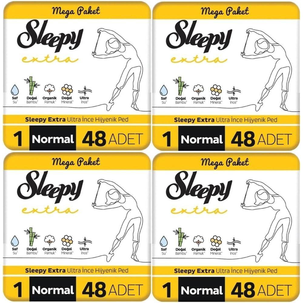 Sleepy Extra Hijyenik Ped Normal 192 Adet Mega Pk (4PK*48)