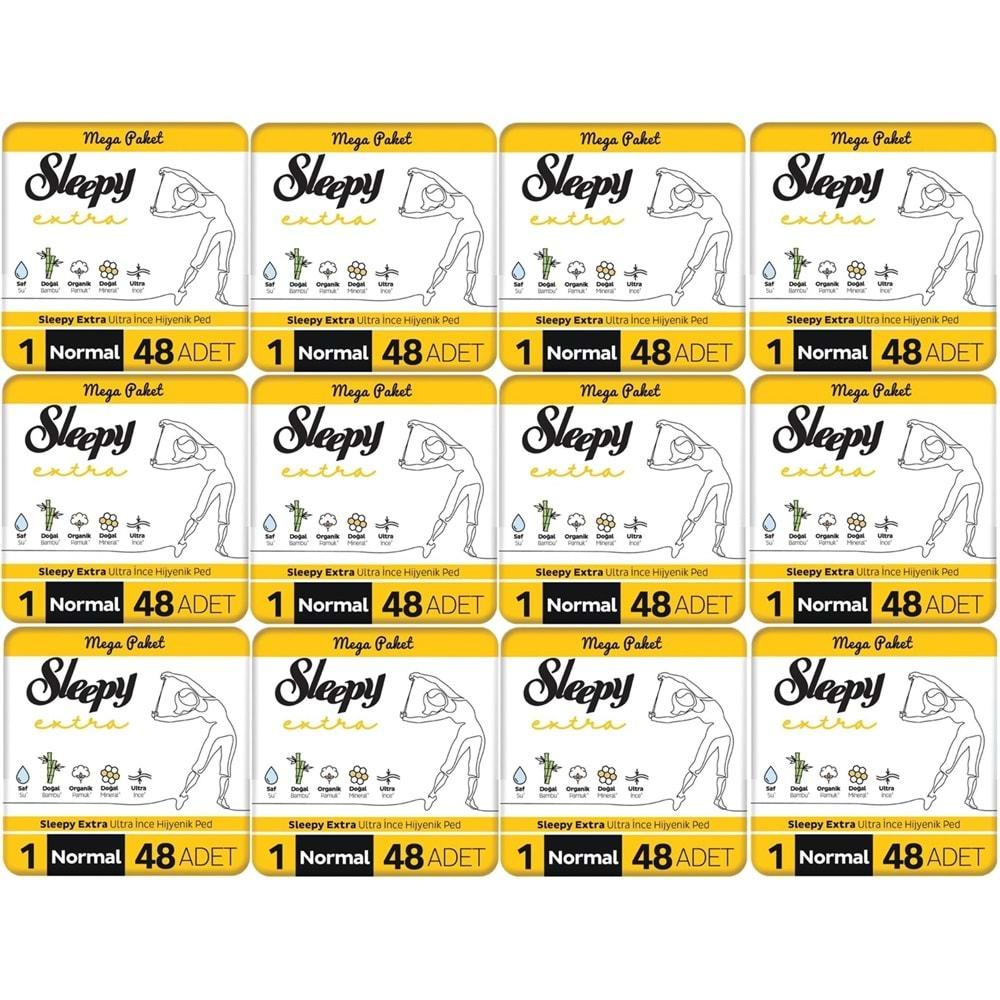 Sleepy Extra Hijyenik Ped Normal 576 Adet Mega Pk (12PK*48)