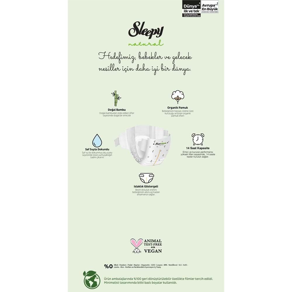 Sleepy Bebek Bezi Natural Beden:3 (4-9KG) Midi 216 Adet Ekonomik Ultra Pk