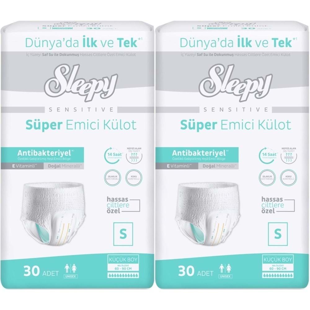 Sleepy Hasta Bezi Yetişkin Emici Külot S - Küçük - Small 60 Adet (2PK*30)