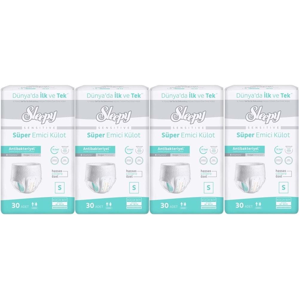 Sleepy Hasta Bezi Yetişkin Emici Külot S - Küçük - Small 120 Adet (4PK*30)