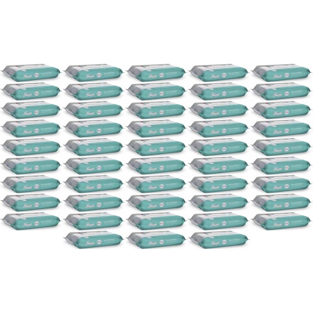 Sleepy Perine Bölgesi ve Vücut Temizleme Islak Mendil Havlu 50 Yaprak (Ebat 4XL) (48 Li Set)