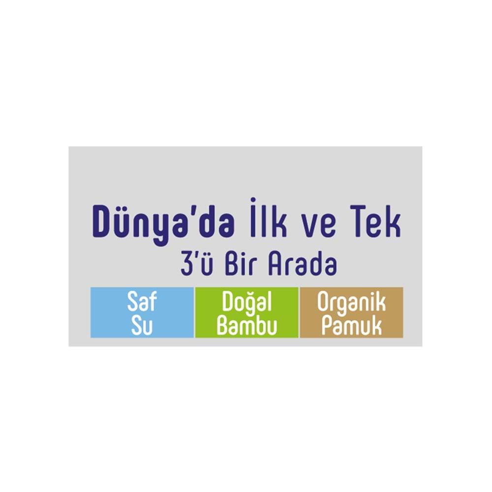 Sleepy Islak Havlu Mendil Pamuklu Yenidoğan Natural Bambu 40 Yaprak 9 Lu Set (360 Yaprak)
