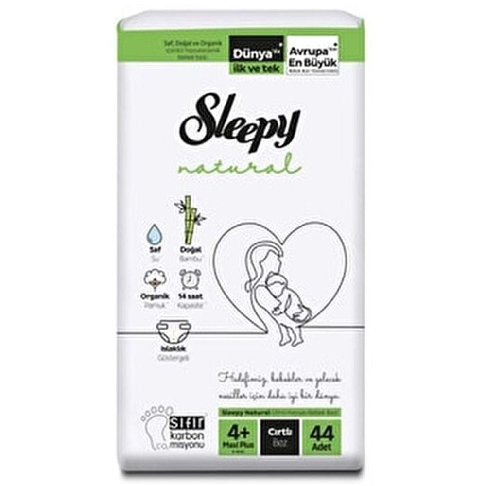 Sleepy Bebek Bezi Natural Beden:4+ (9-16Kg) Maxi Plus 176 Adet Avantaj Fırsat Pk (4PK*44)