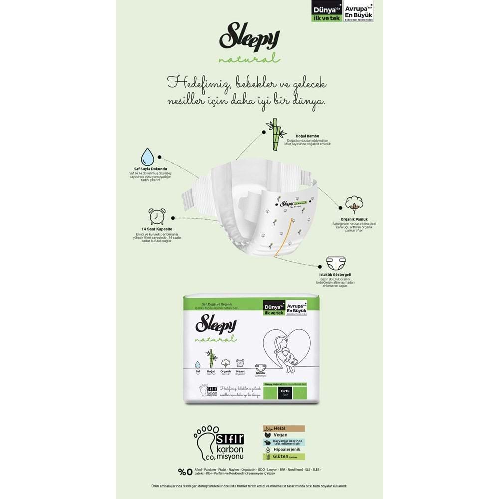 Sleepy Bebek Bezi Natural Beden:7 (20-30Kg) XX Large 84 Adet (3PK*28)