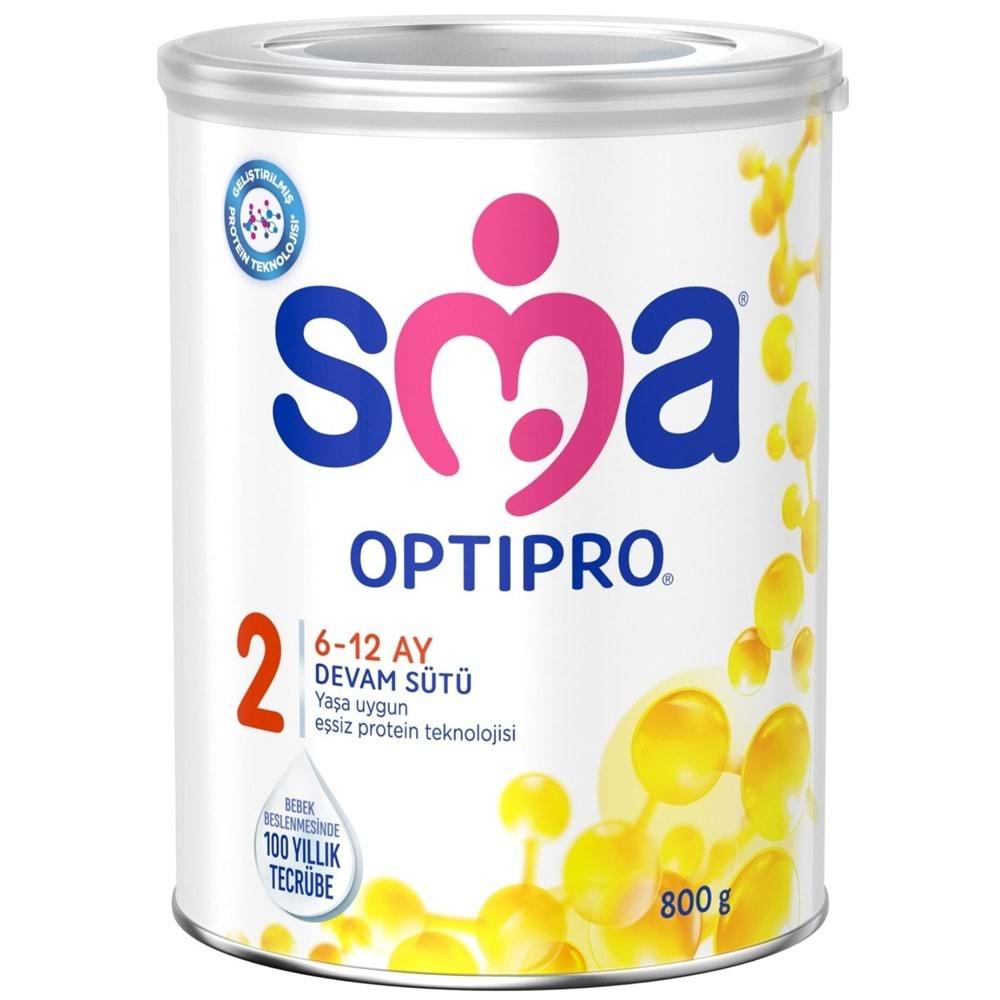 Sma Optipro 800GR No:2 Devam Sütü (6-12 Ay) 2 Li Set