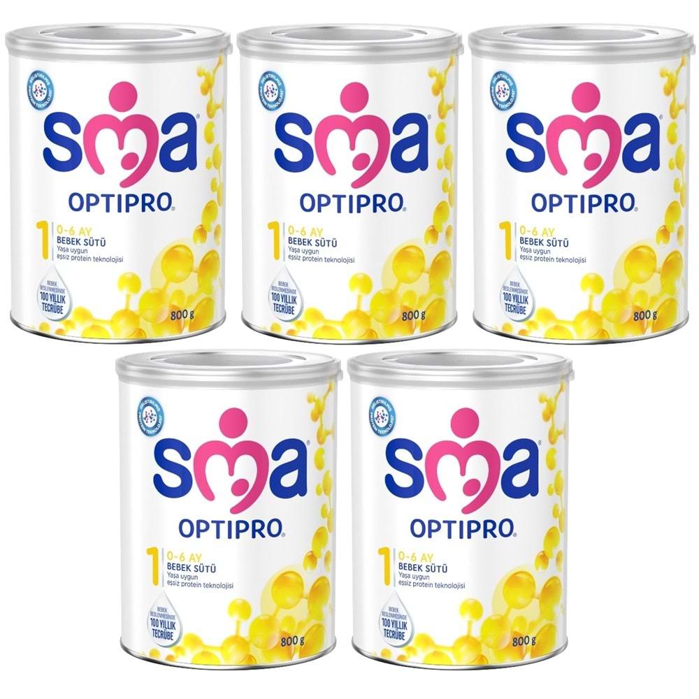 Sma Optipro 800GR No:1 Bebek Sütü (0-6 Ay) 5 Li Set