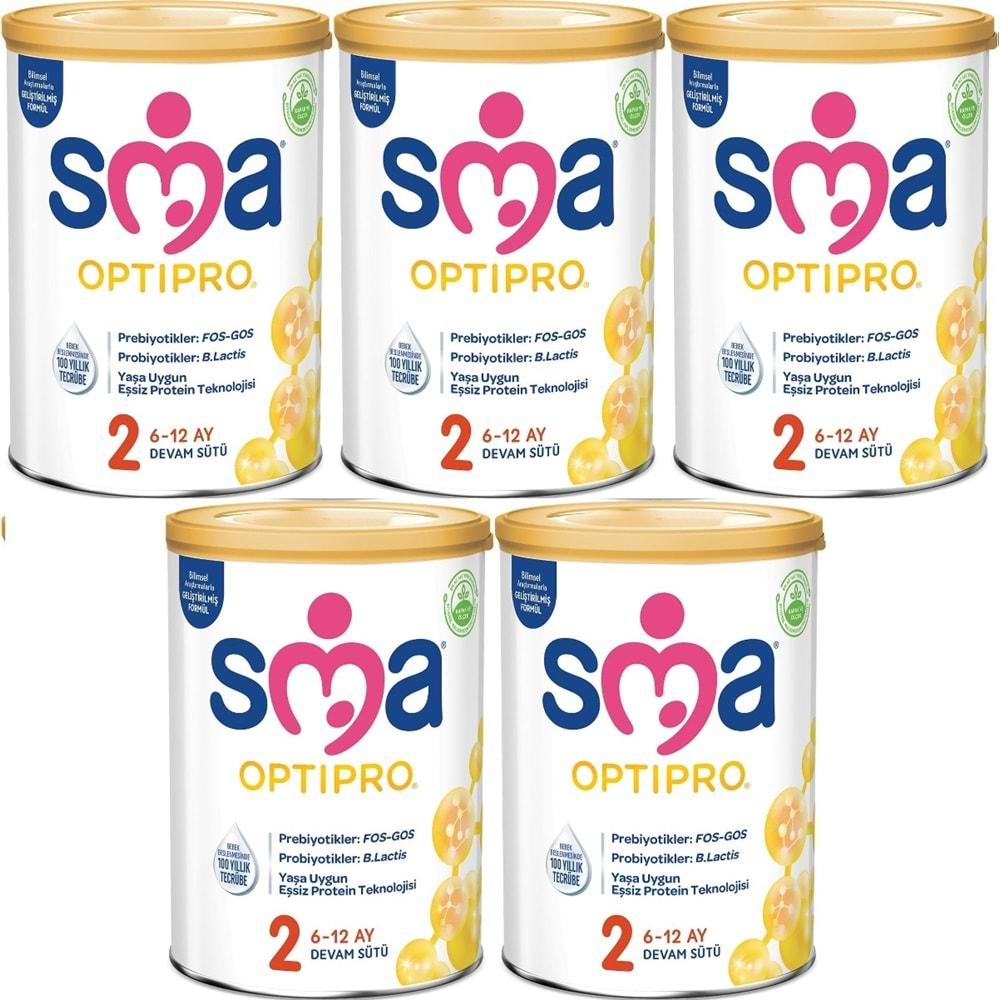 Sma Optipro 800GR No:2 Devam Sütü (6-12 Ay) (5 Li Set)