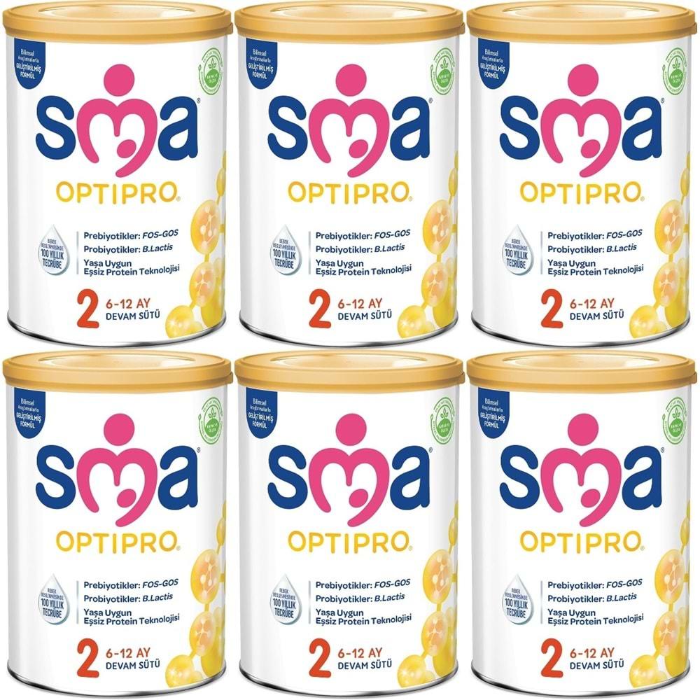 Sma Optipro 800GR No:2 Devam Sütü (6-12 Ay) (6 Lı Set)