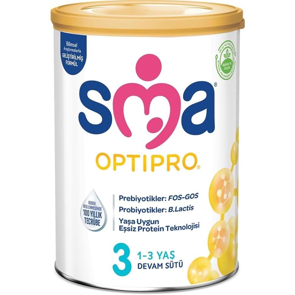 Sma Optipro 800GR No:3 Devam Sütü (1-3 Yaş) (3 Lü Set)