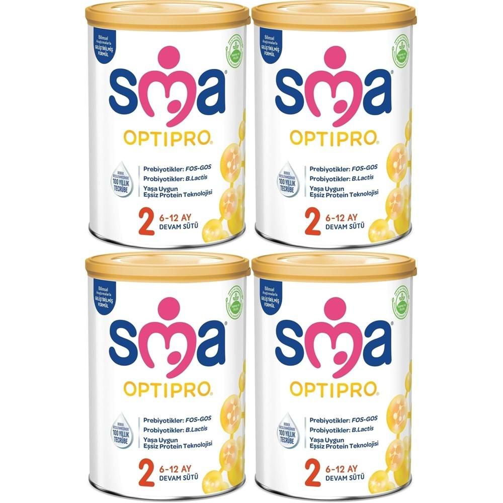 Sma Optipro 400GR No:2 Devam Sütü (6-12 Ay) (4 Lü Set)