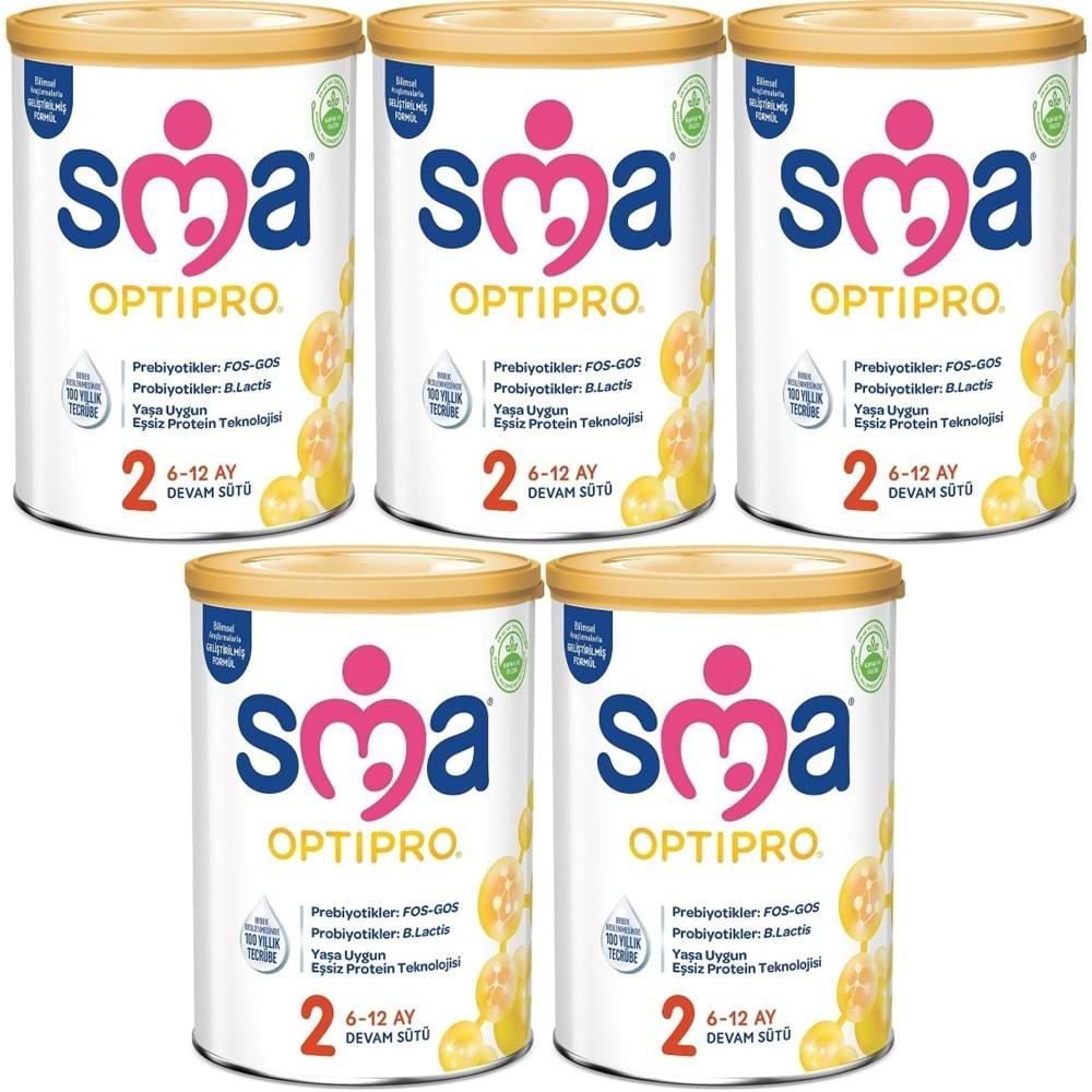 Sma Optipro 400GR No:2 Devam Sütü (6-12 Ay) (5 Li Set)