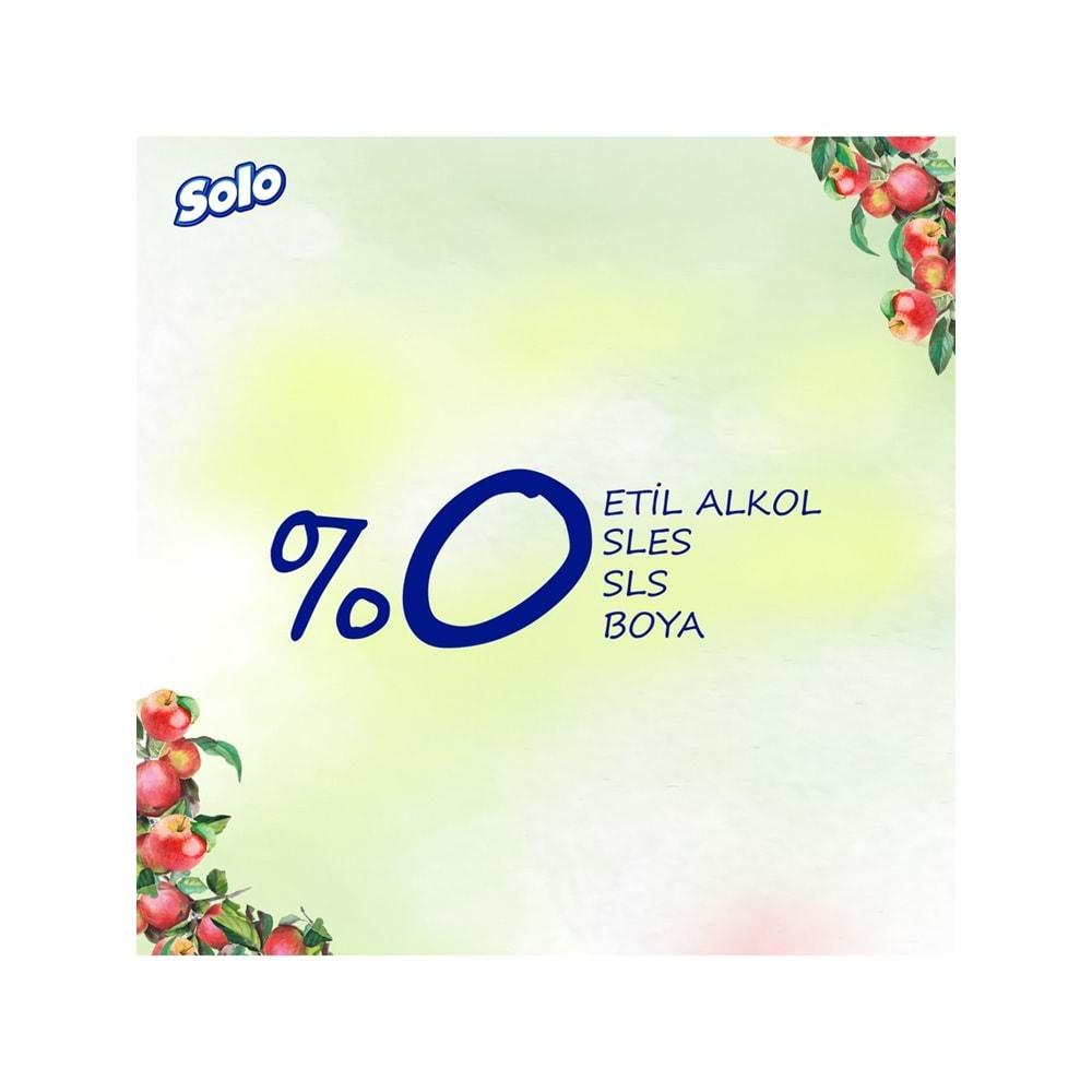 Solo Islak Havlu Mendil 50 Yaprak Elma Sirkesi & Karbonat (6 Lı Set) (2PK*3) 300 Yaprak