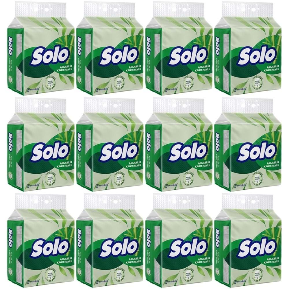 Solo Asılabilir Kağıt Havlu 1 Paket (1PK= 7 Rulo) Hijyenik ve Pratik Kullanım İçin Uygun (12 Li Set)